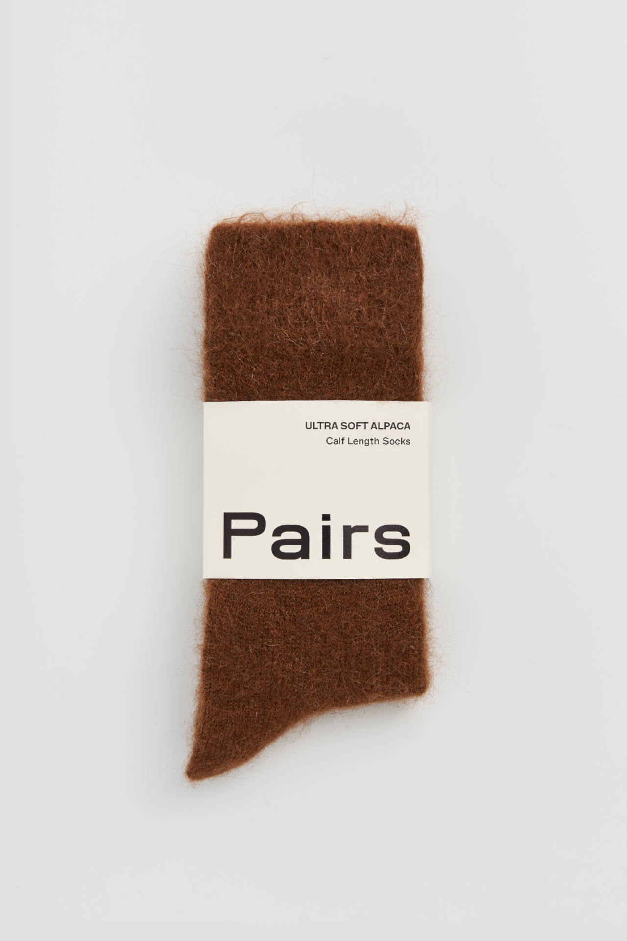 SOCKS - ULTRA SOFT ALPACA. CHESTNUT BROWN