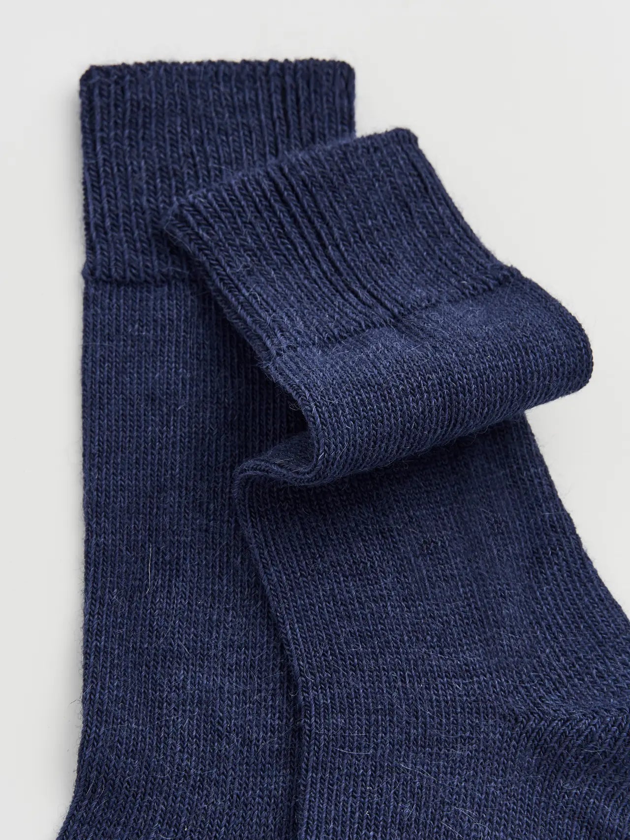 Socks - Alpaca. Inky Blue