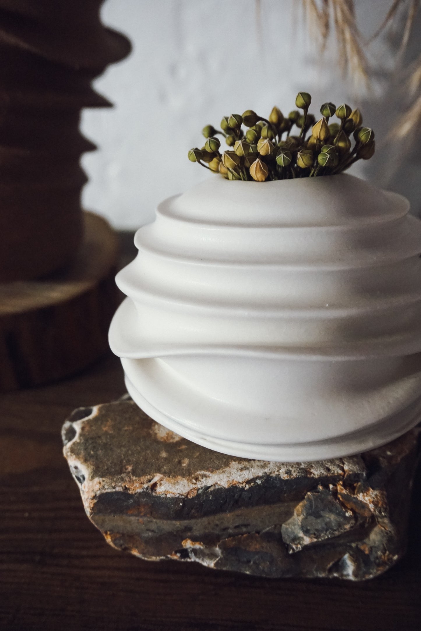 Glazed Porcelain Vase by Kate McMinnies