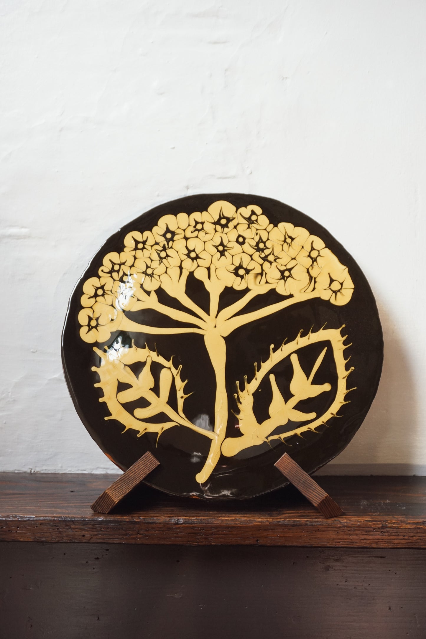 Large Hydrangea Plate by Aono Pottery