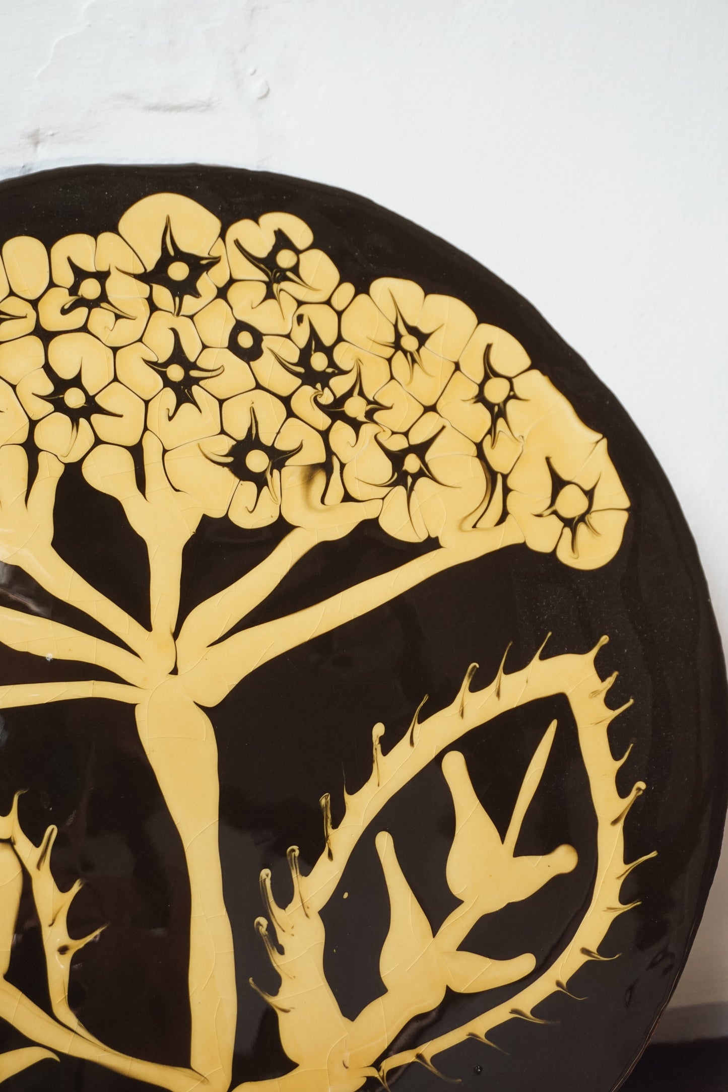 Large Hydrangea Plate by Aono Pottery