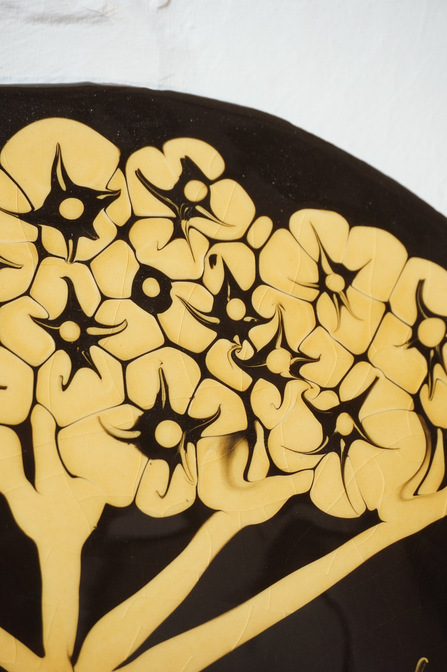 Large Hydrangea Plate by Aono Pottery