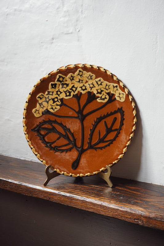 Small Hydrangea Plate by Aono Pottery