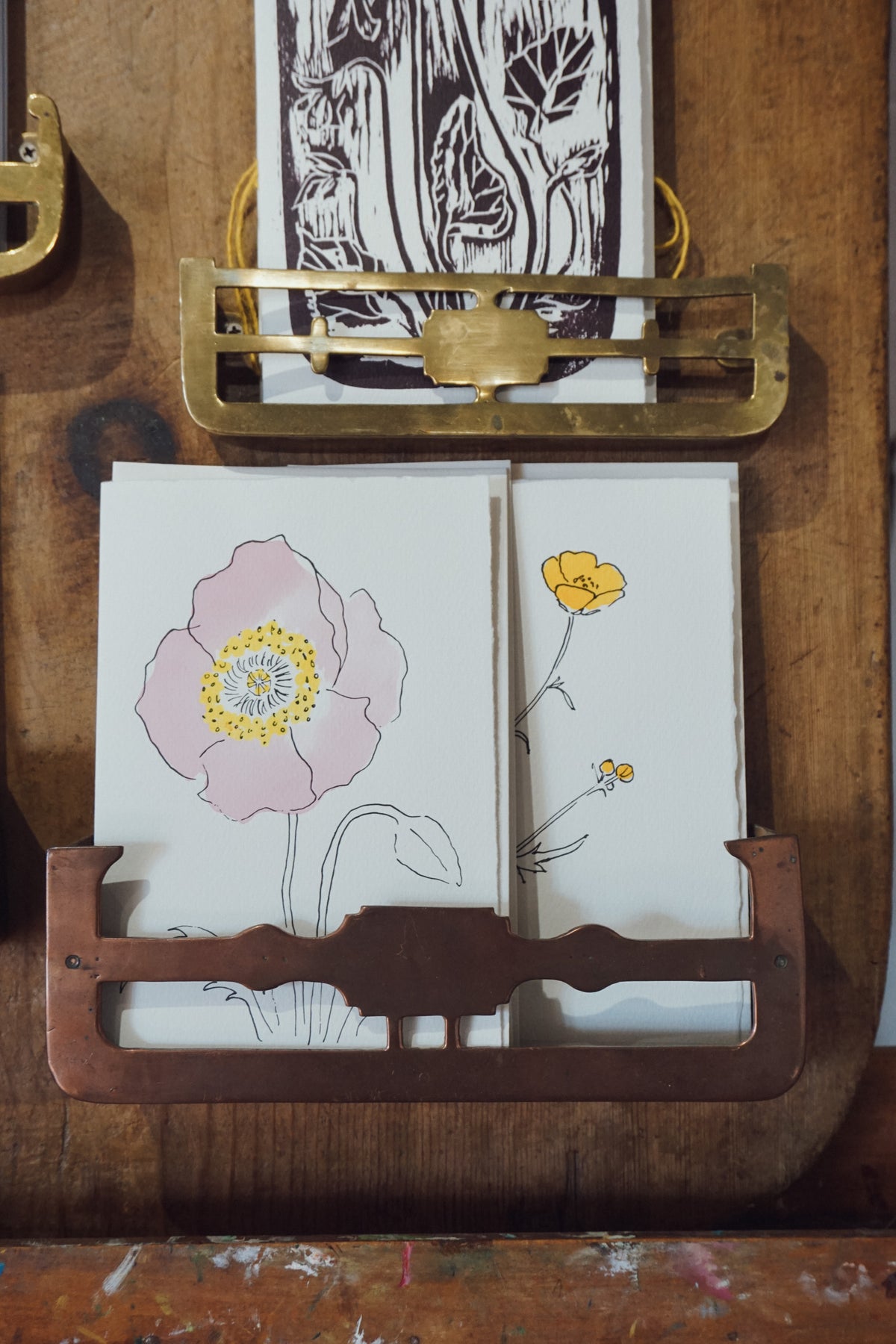 Oriental Poppy card by Scribble & Daub