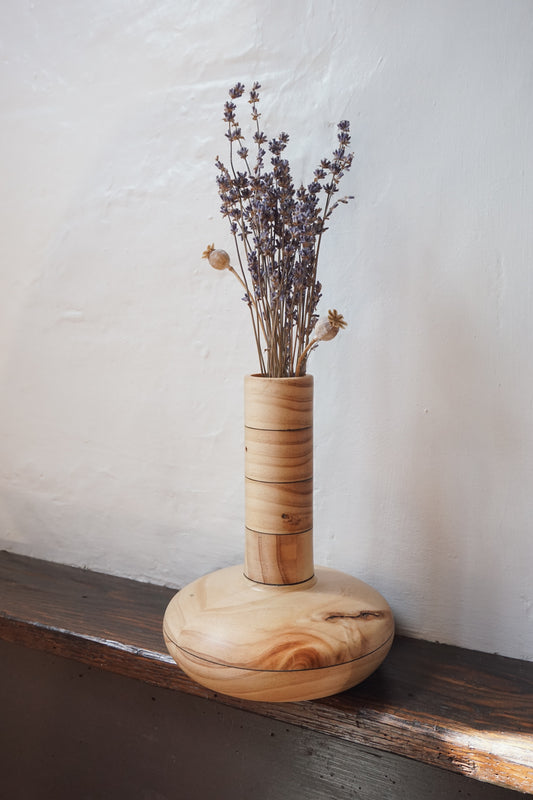 Striped Wooden Vase by G-Dad