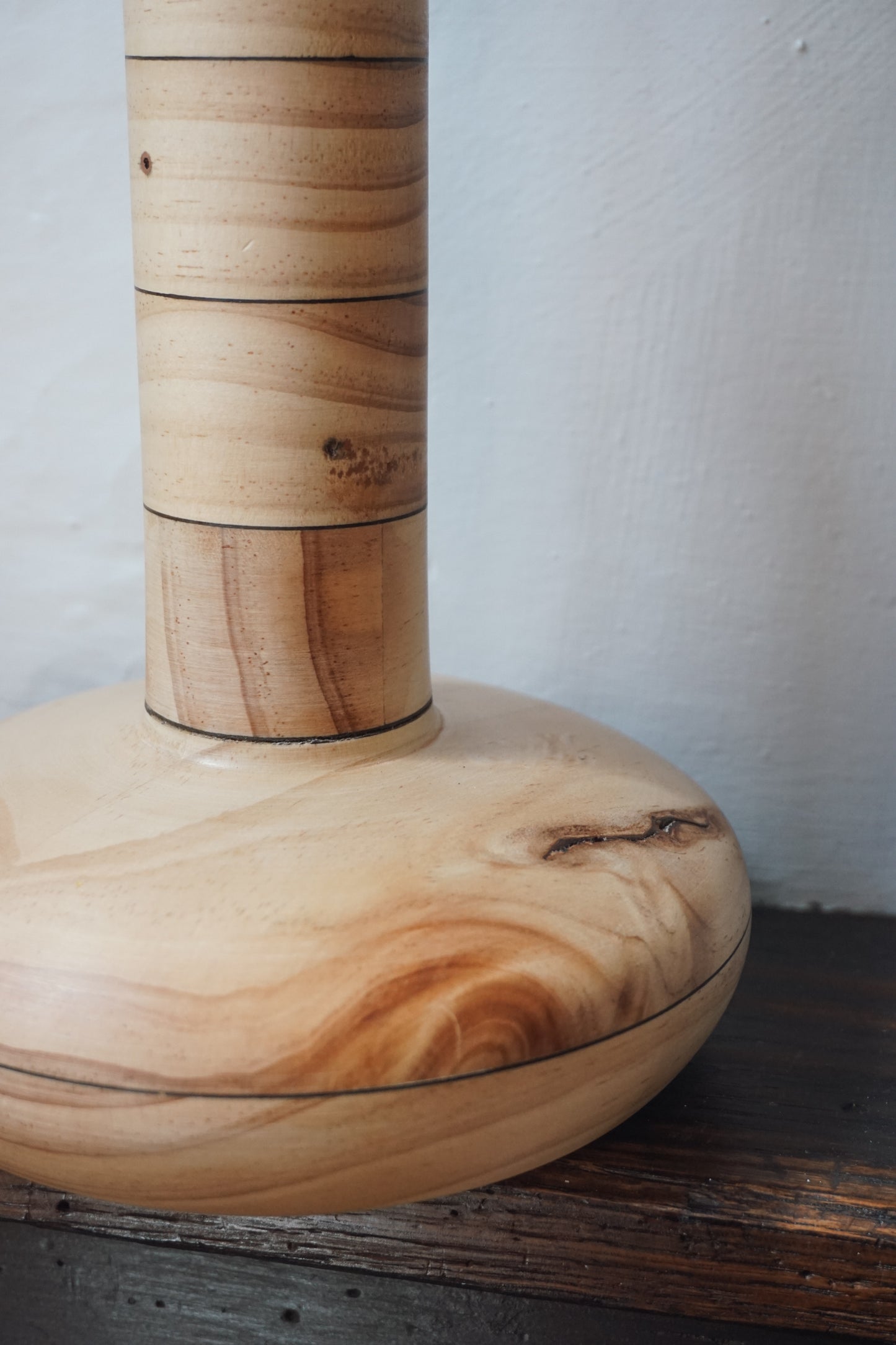 Striped Wooden Vase by G-Dad