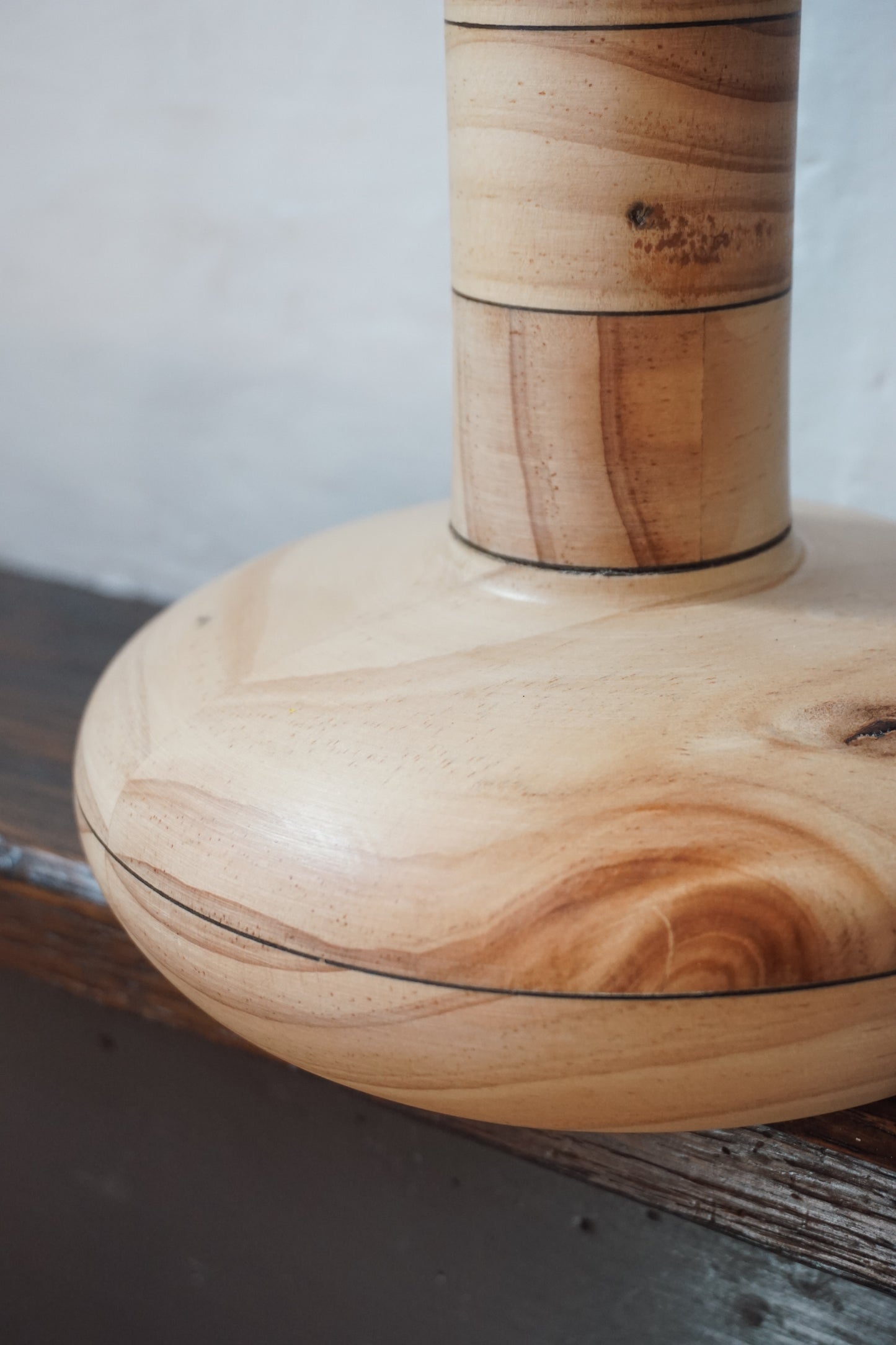 Striped Wooden Vase by G-Dad