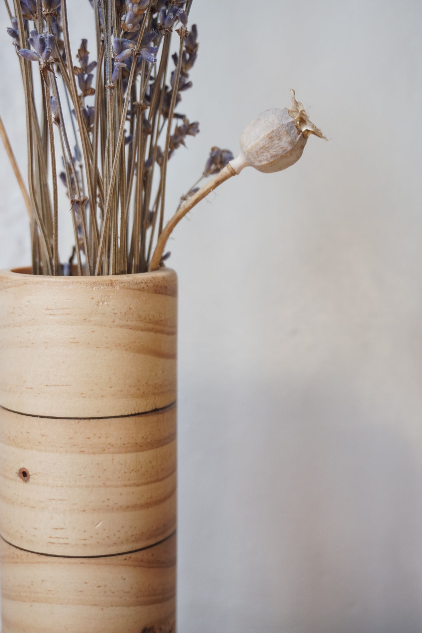 Striped Wooden Vase by G-Dad