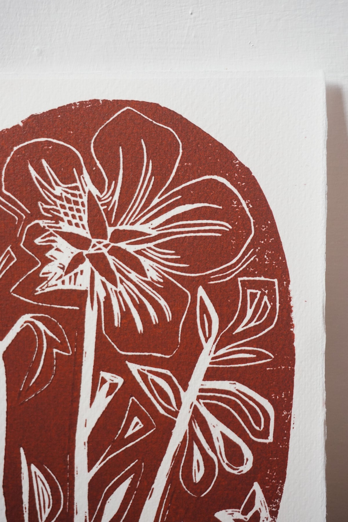 Rock Garden woodcut prints by Jo Sweeting