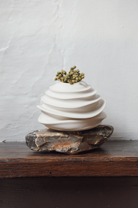 Glazed Porcelain Vase by Kate McMinnies