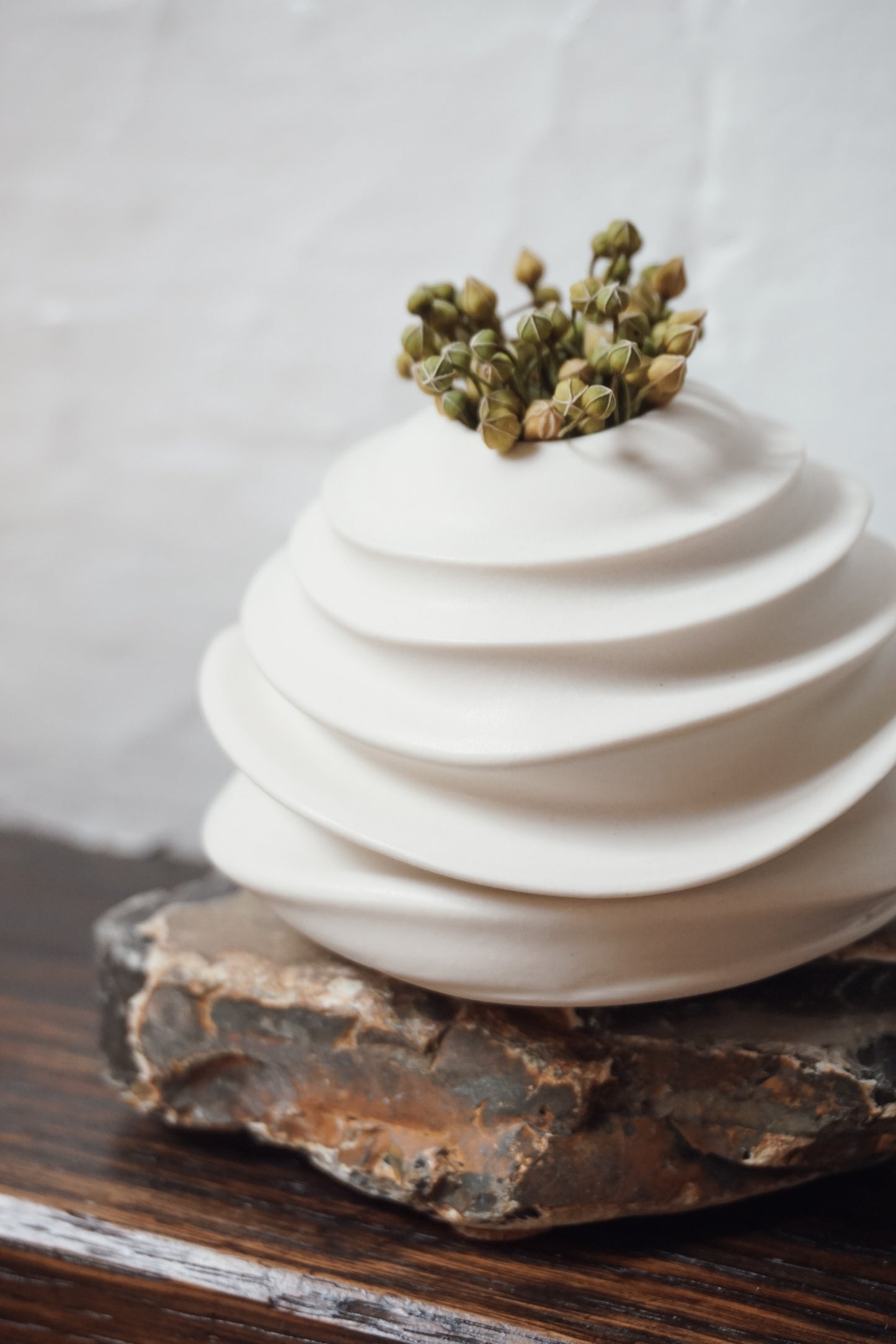 Glazed Porcelain Vase by Kate McMinnies