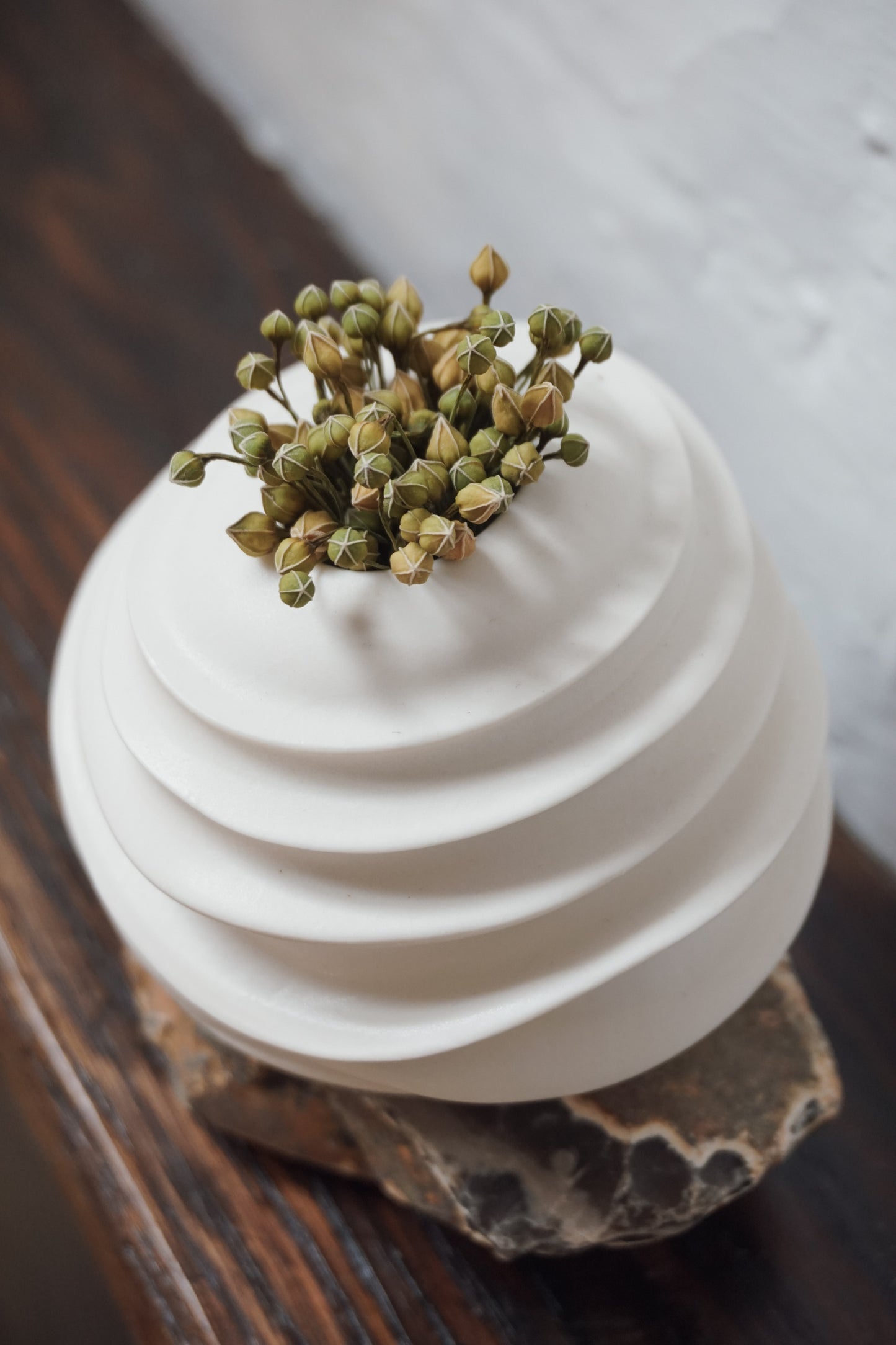 Glazed Porcelain Vase by Kate McMinnies