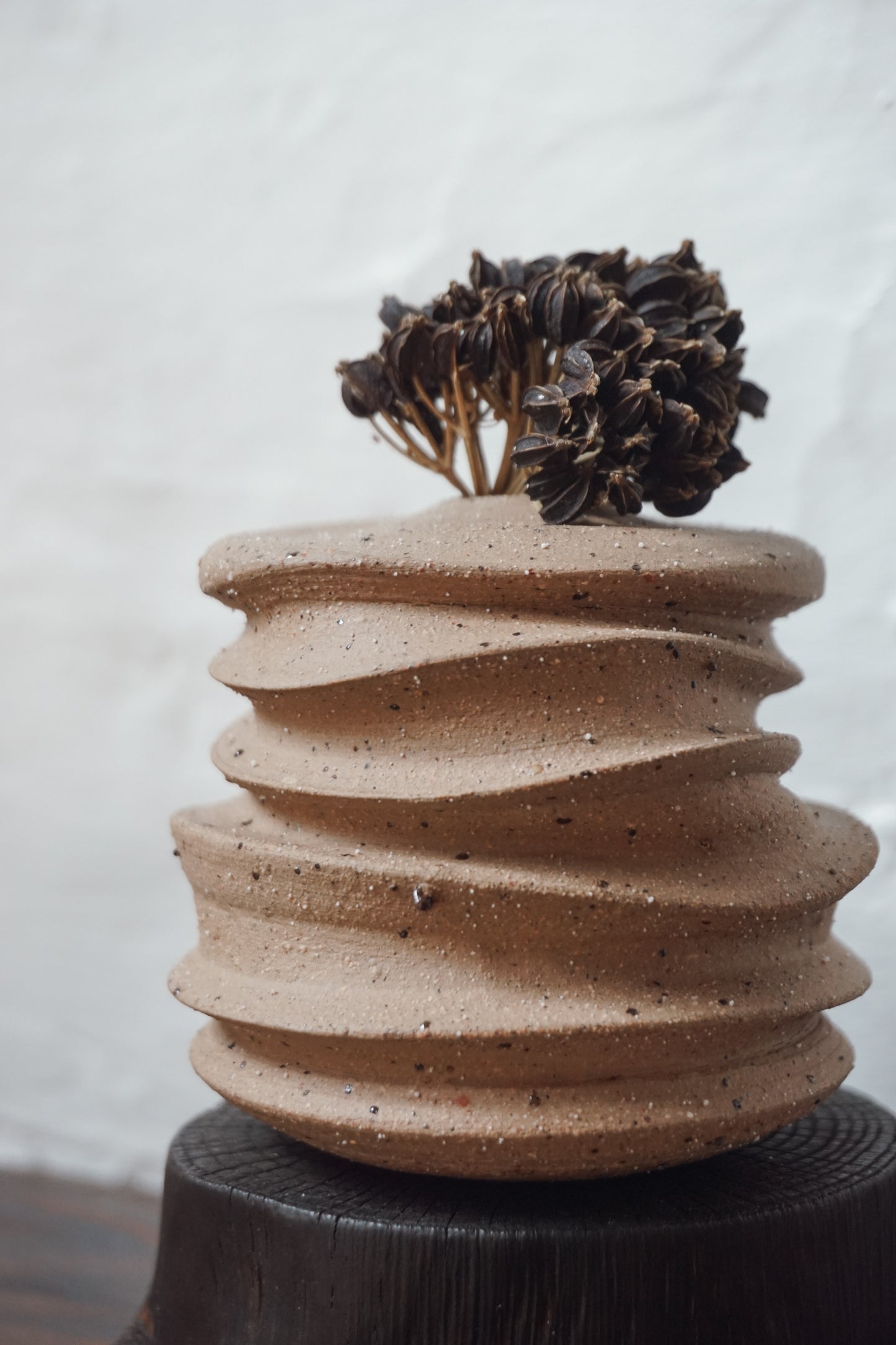 Wild Sussex Clay Vase by Kate McMinnies