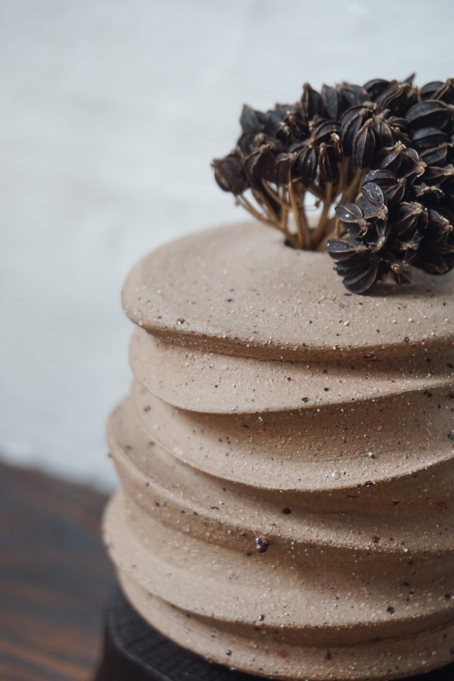 Wild Sussex Clay Vase by Kate McMinnies