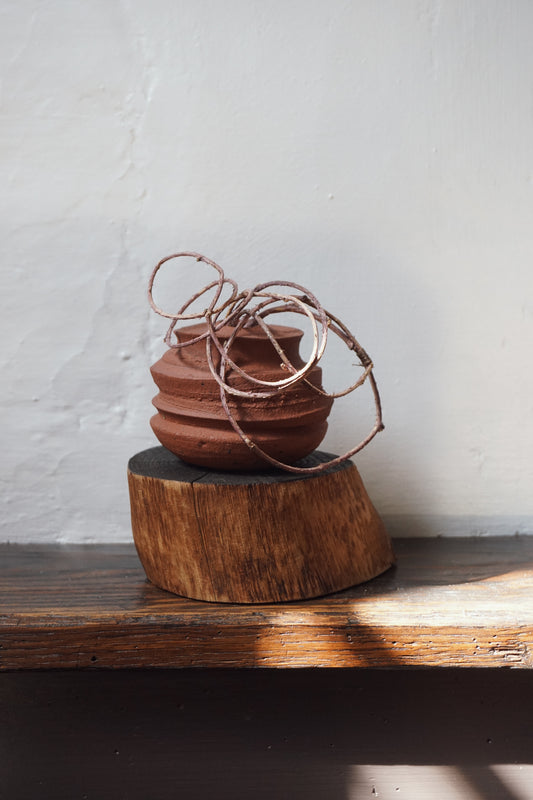 Wild Sussex Clay Vase by Kate McMinnies