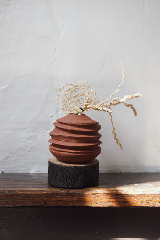 Wild Sussex Clay Vase by Kate McMinnies