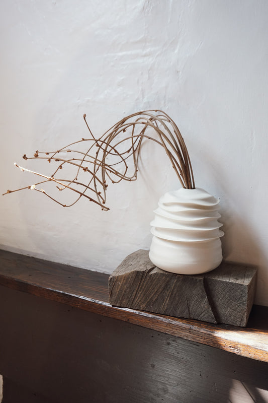 Glazed Porcelain Vase by Kate McMinnies