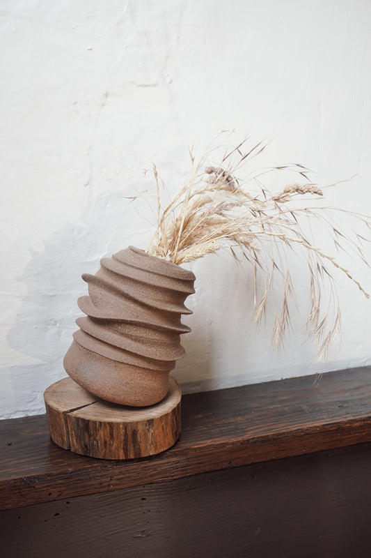 Wild Sussex Clay Vase by Kate McMinnies