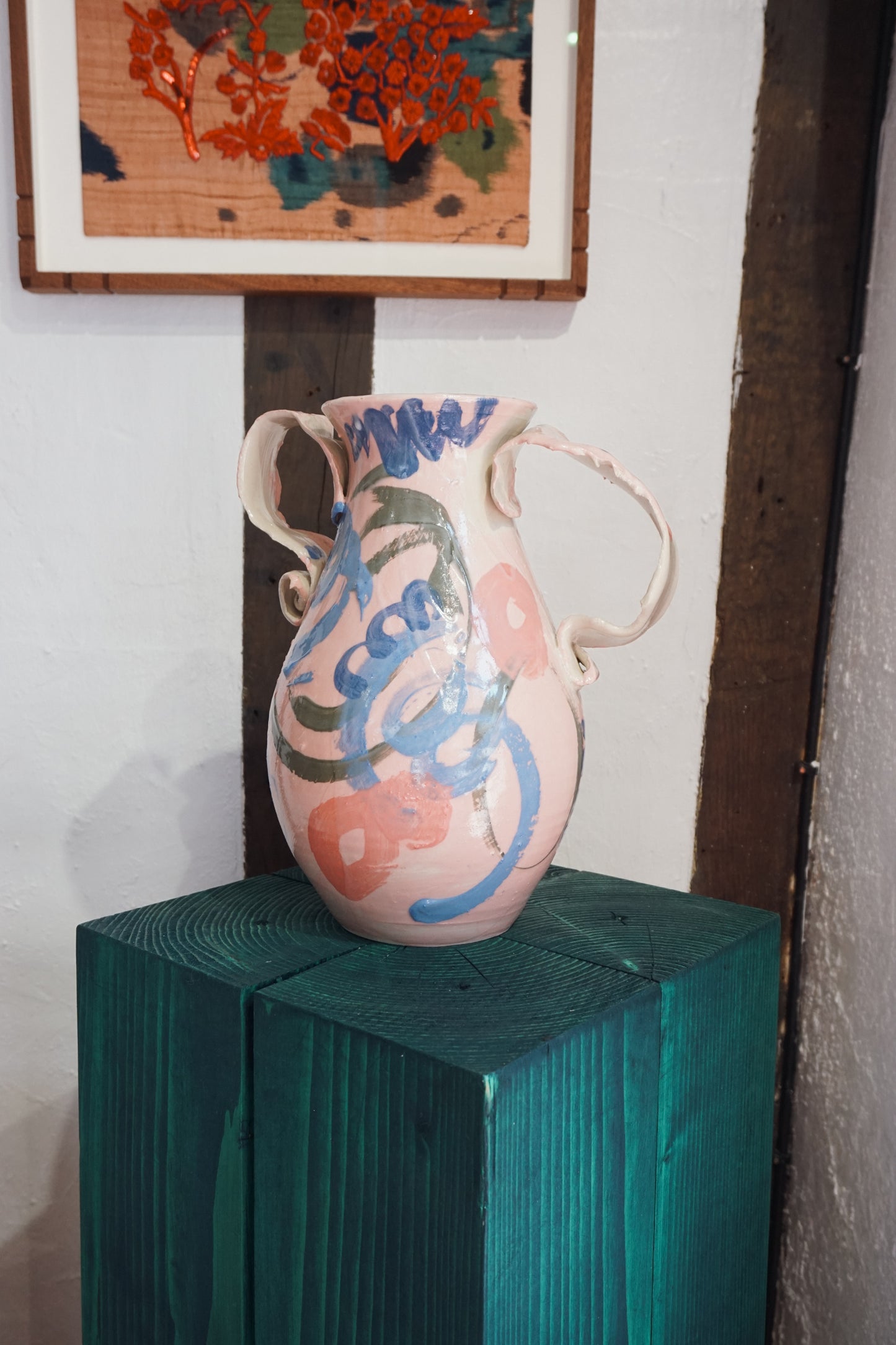 Abstract Floral Vase by Lotte Andrews