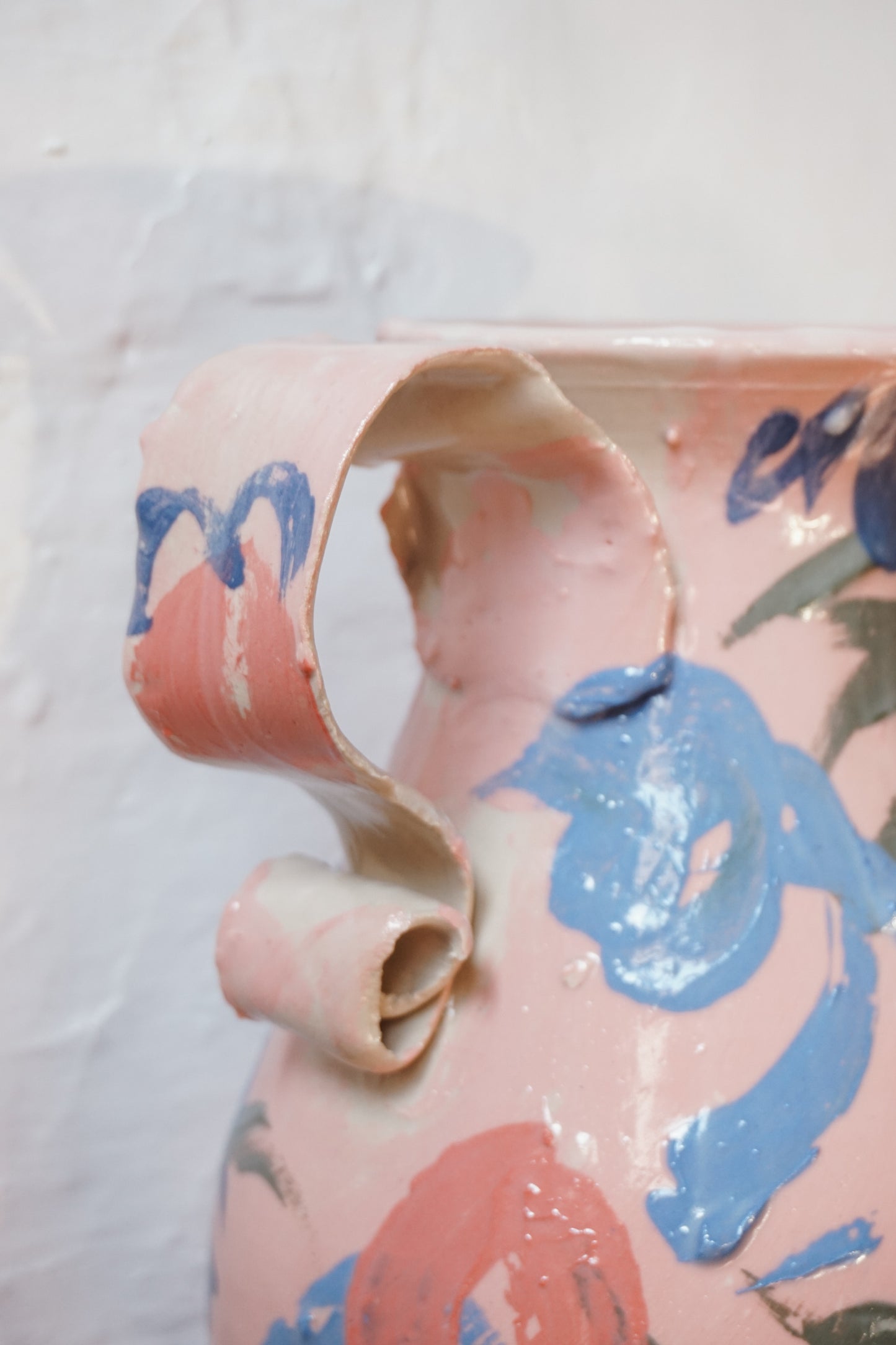 Abstract Floral Vase by Lotte Andrews