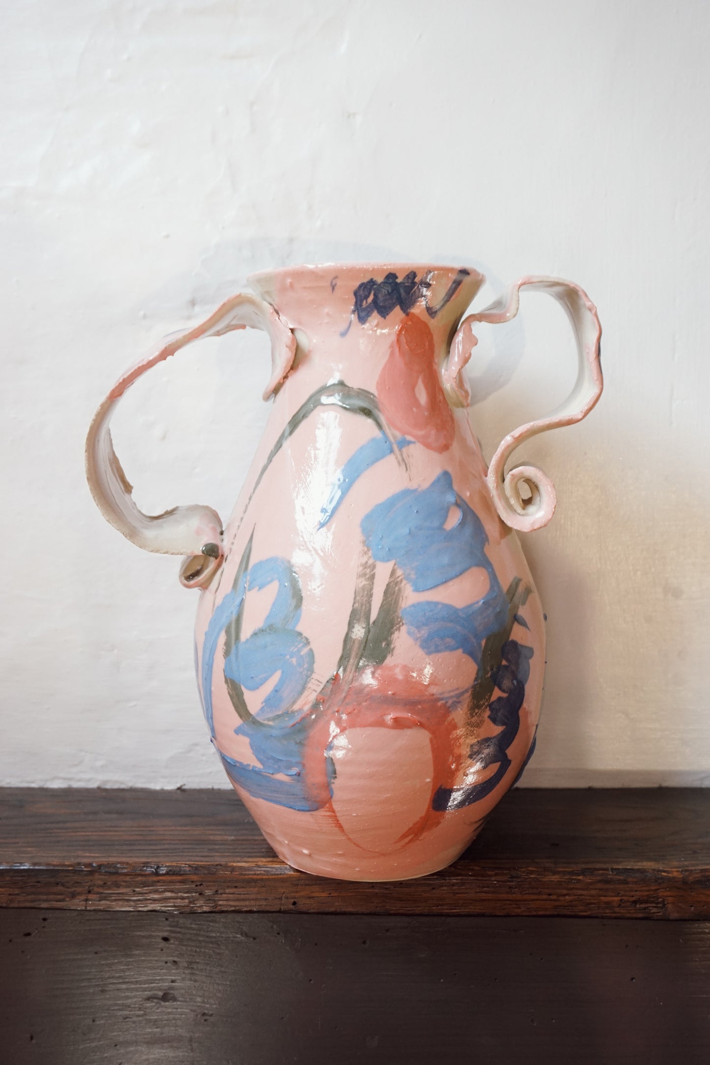 Abstract Floral Vase by Lotte Andrews
