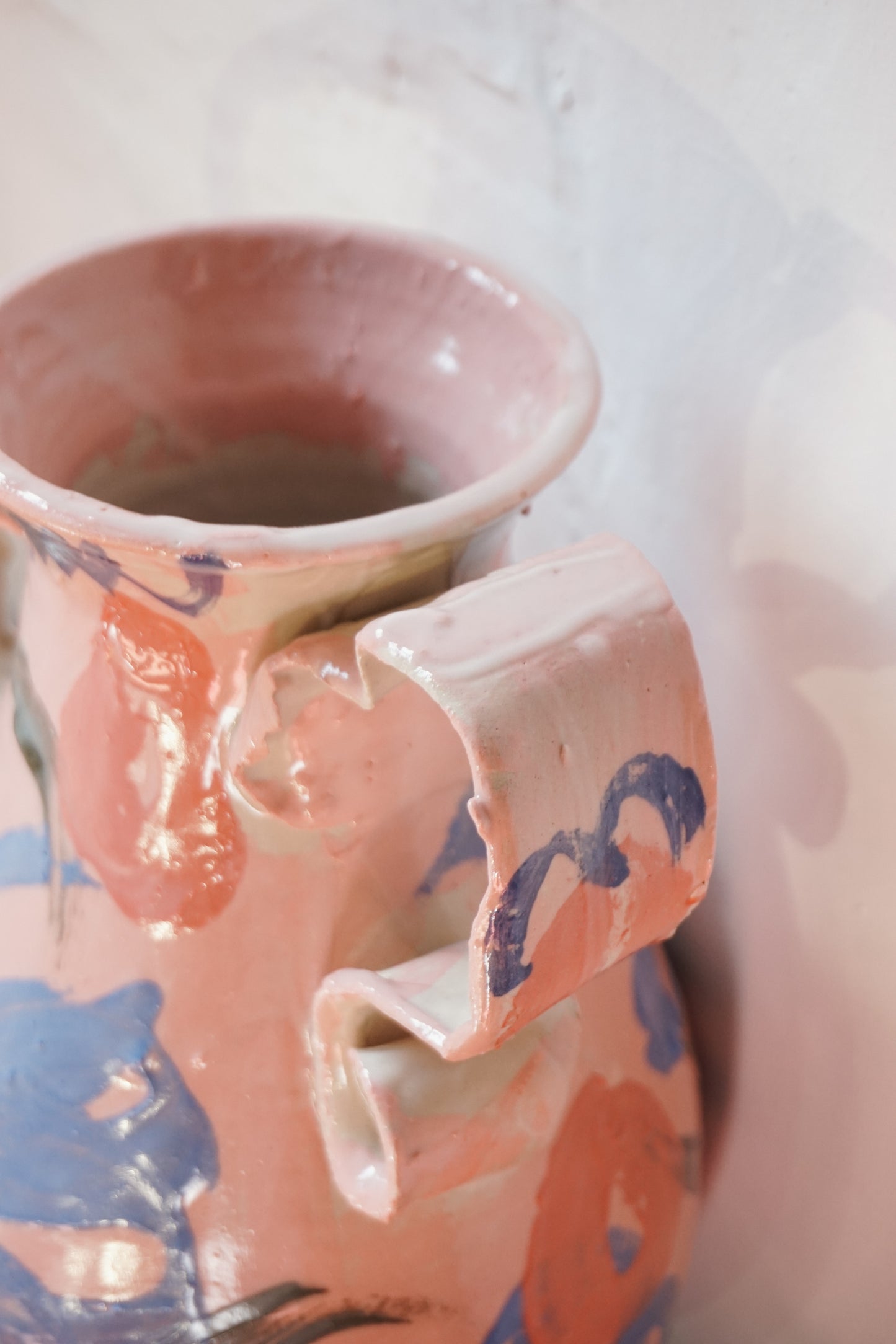 Abstract Floral Vase by Lotte Andrews