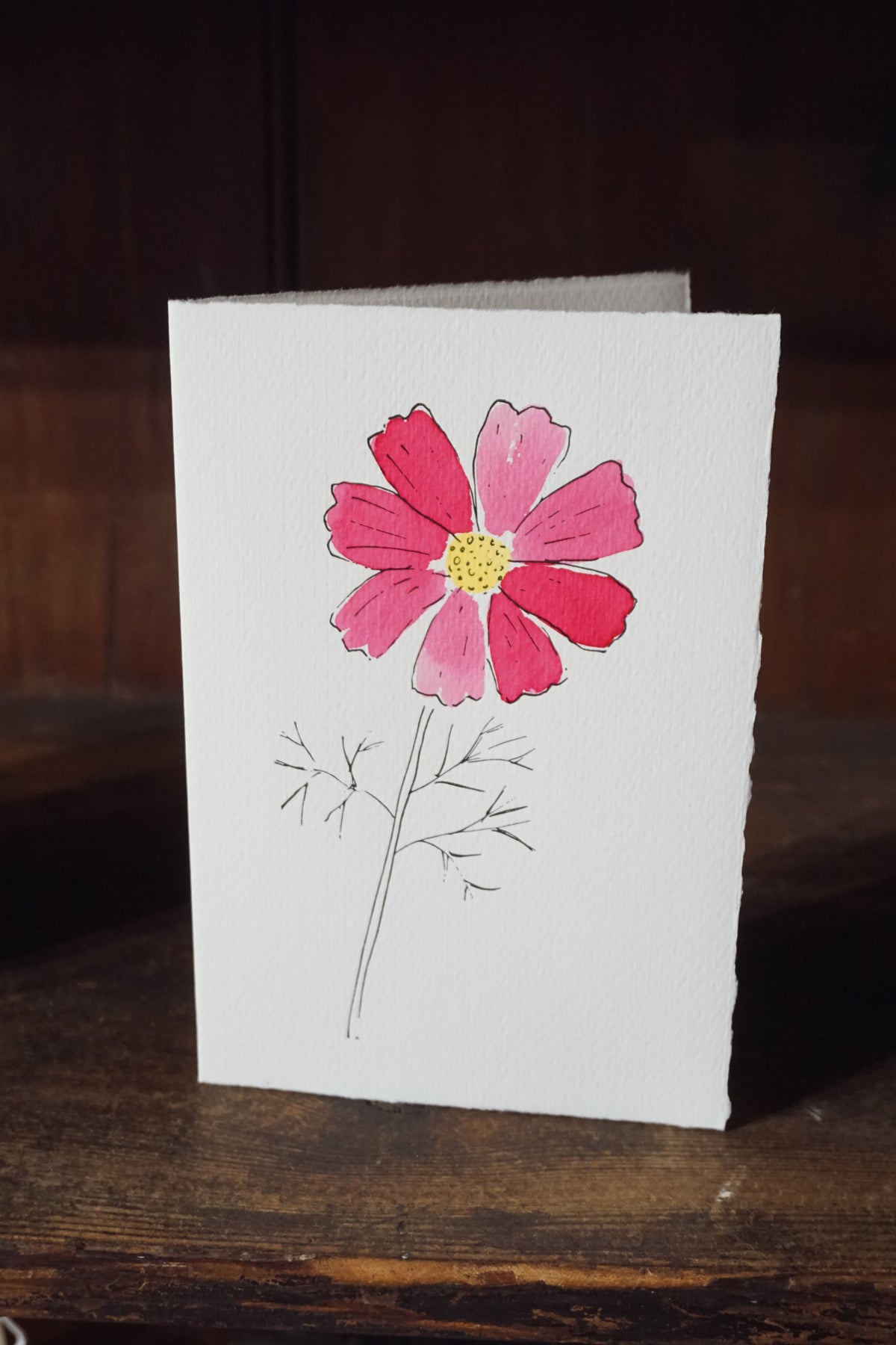 Cosmos card by Scribble & Daub