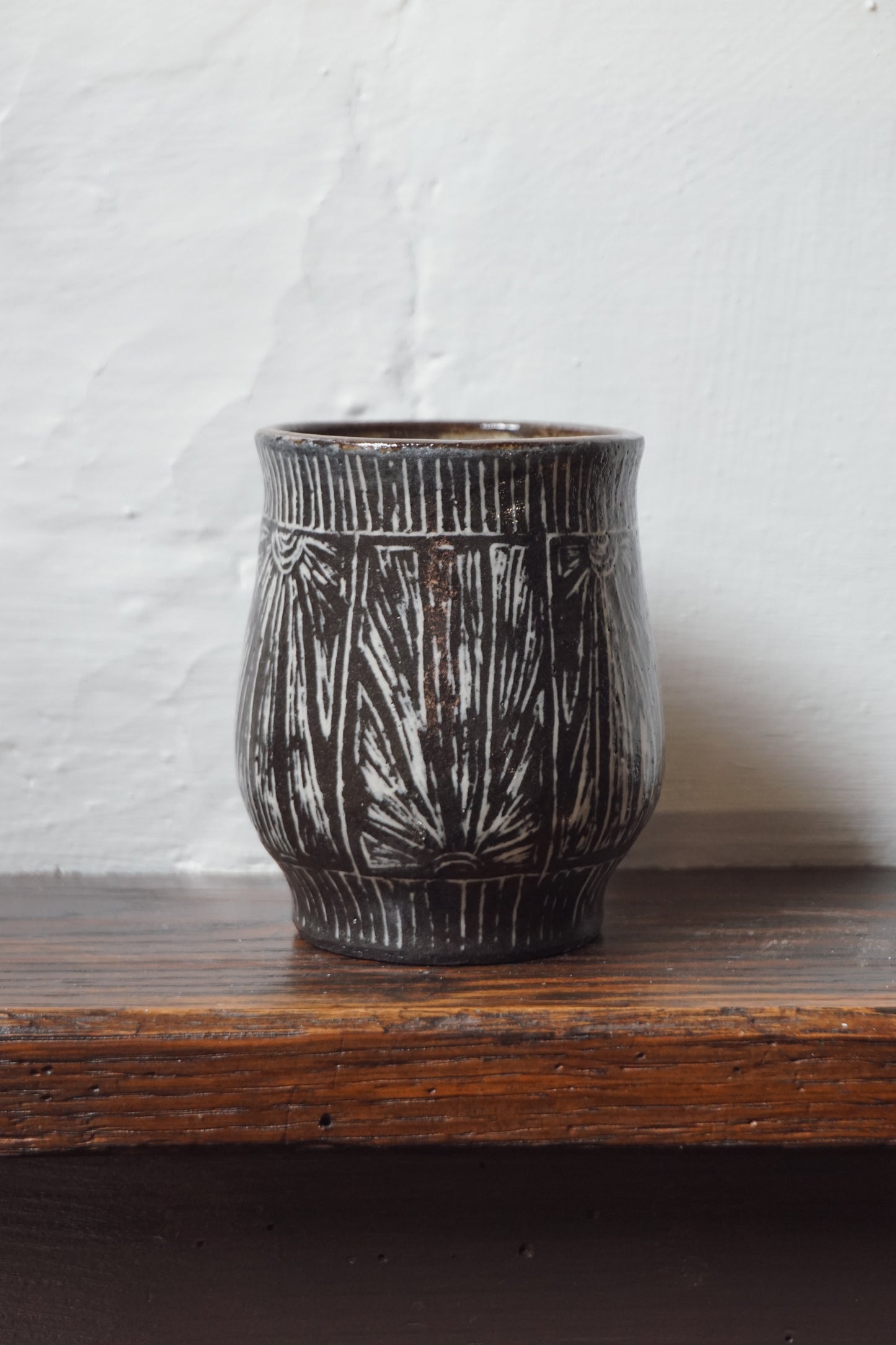 Sunburst stoneware Cup by Steph Tooley
