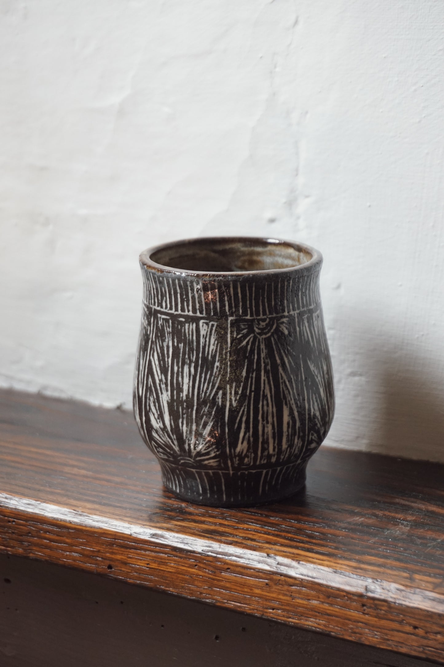 Sunburst stoneware Cup by Steph Tooley