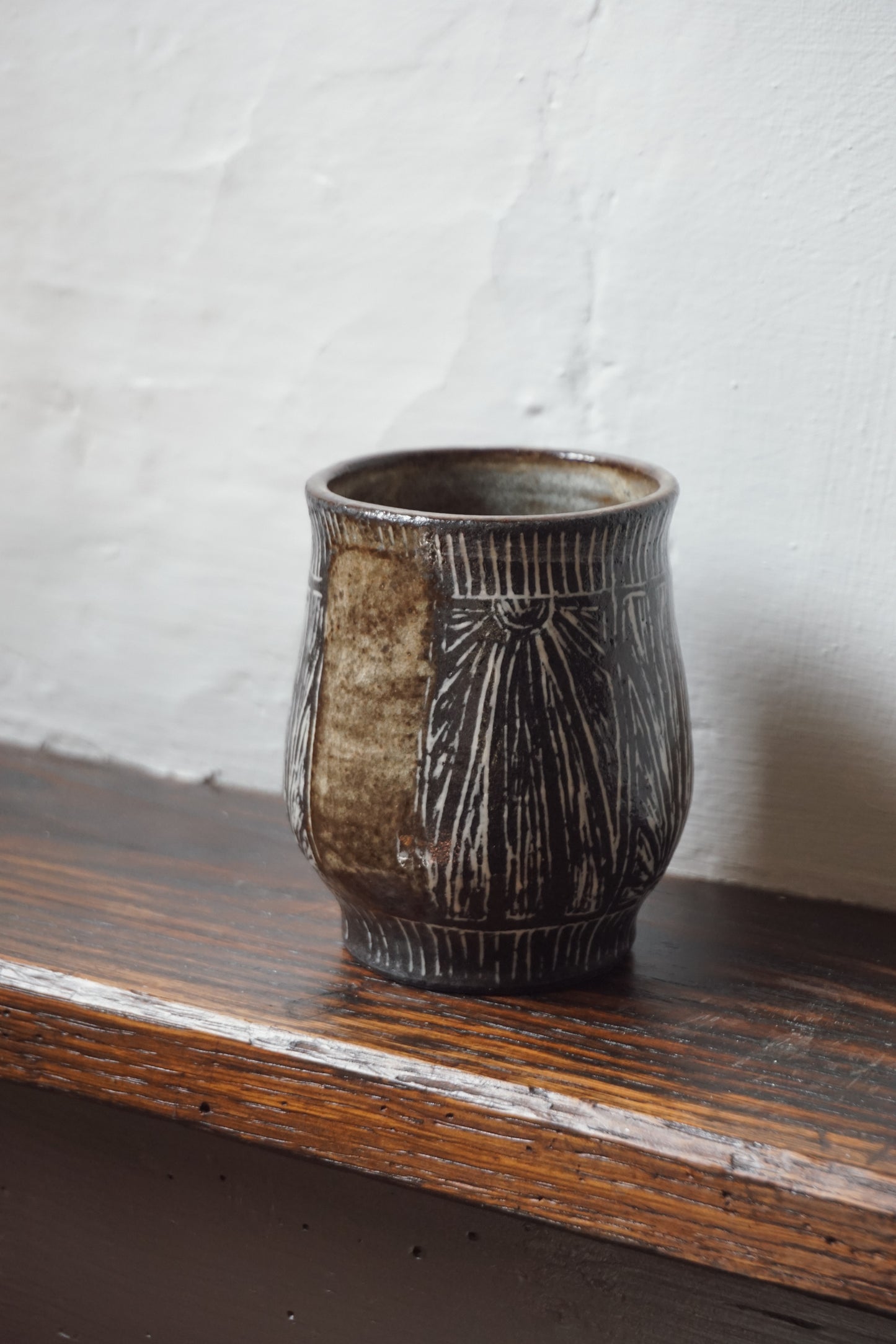Sunburst stoneware Cup by Steph Tooley