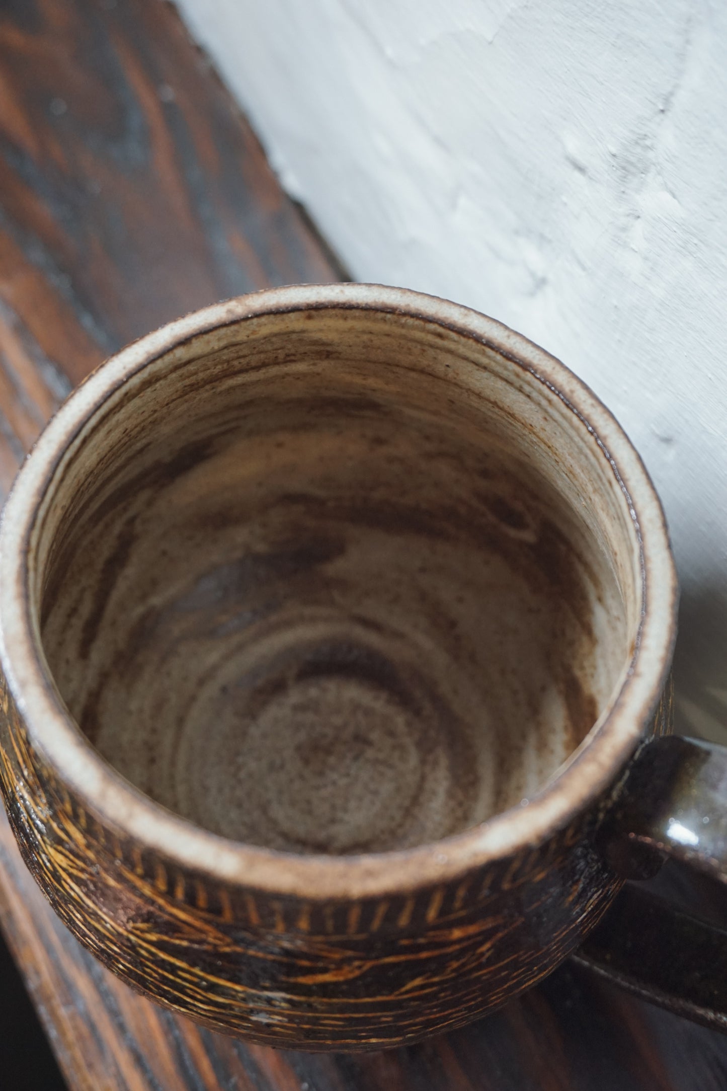 Black Stoneware Mug by Steph Tooley