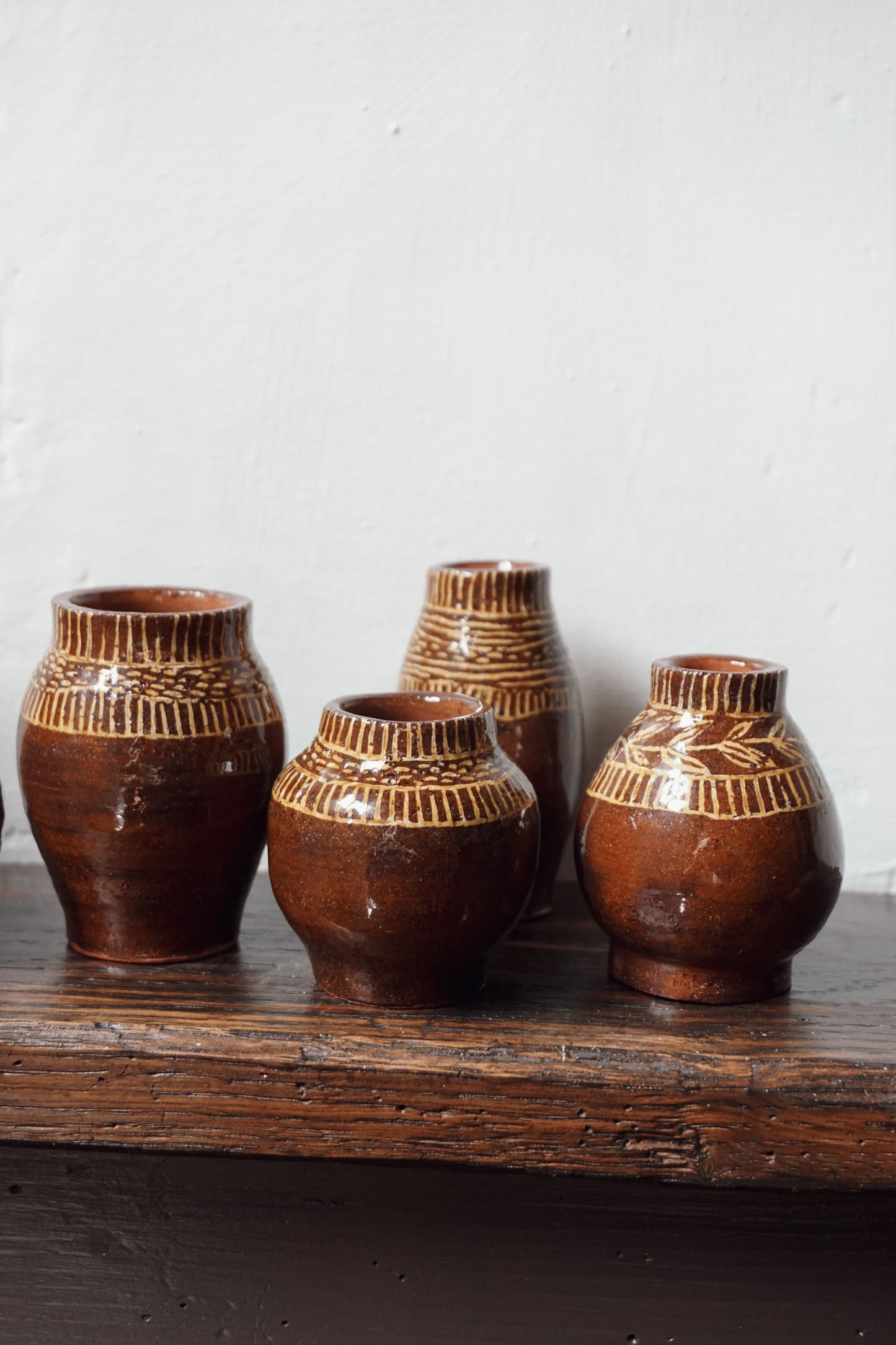Mini Earthenware Vases by Steph Tooley