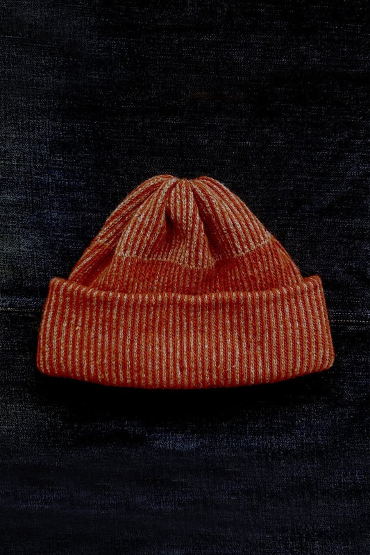 Stripe Hat - Chilli Red by Kate Jones Knitwear