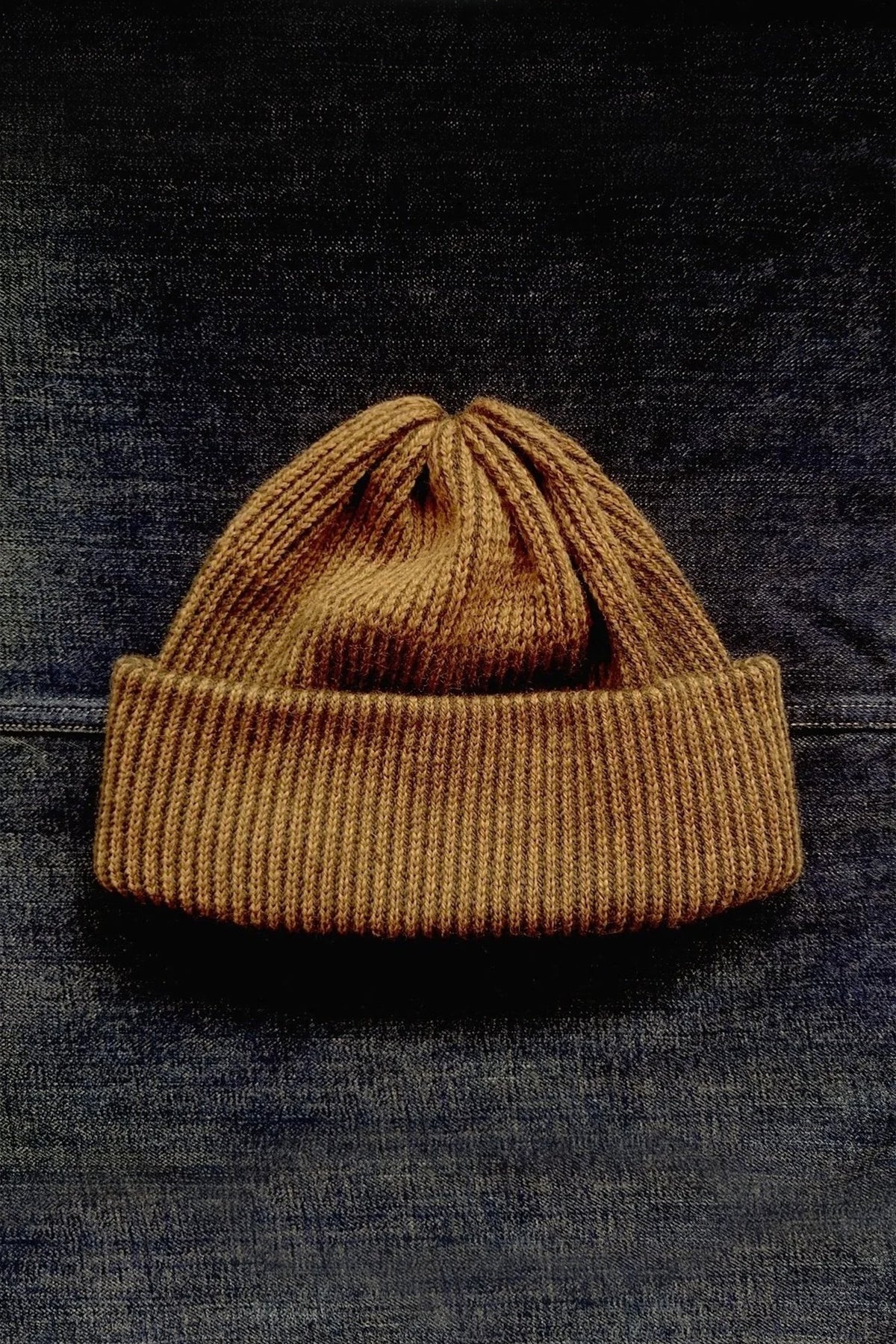 Stripe Hat - Mustard by Kate Jones Knitwear