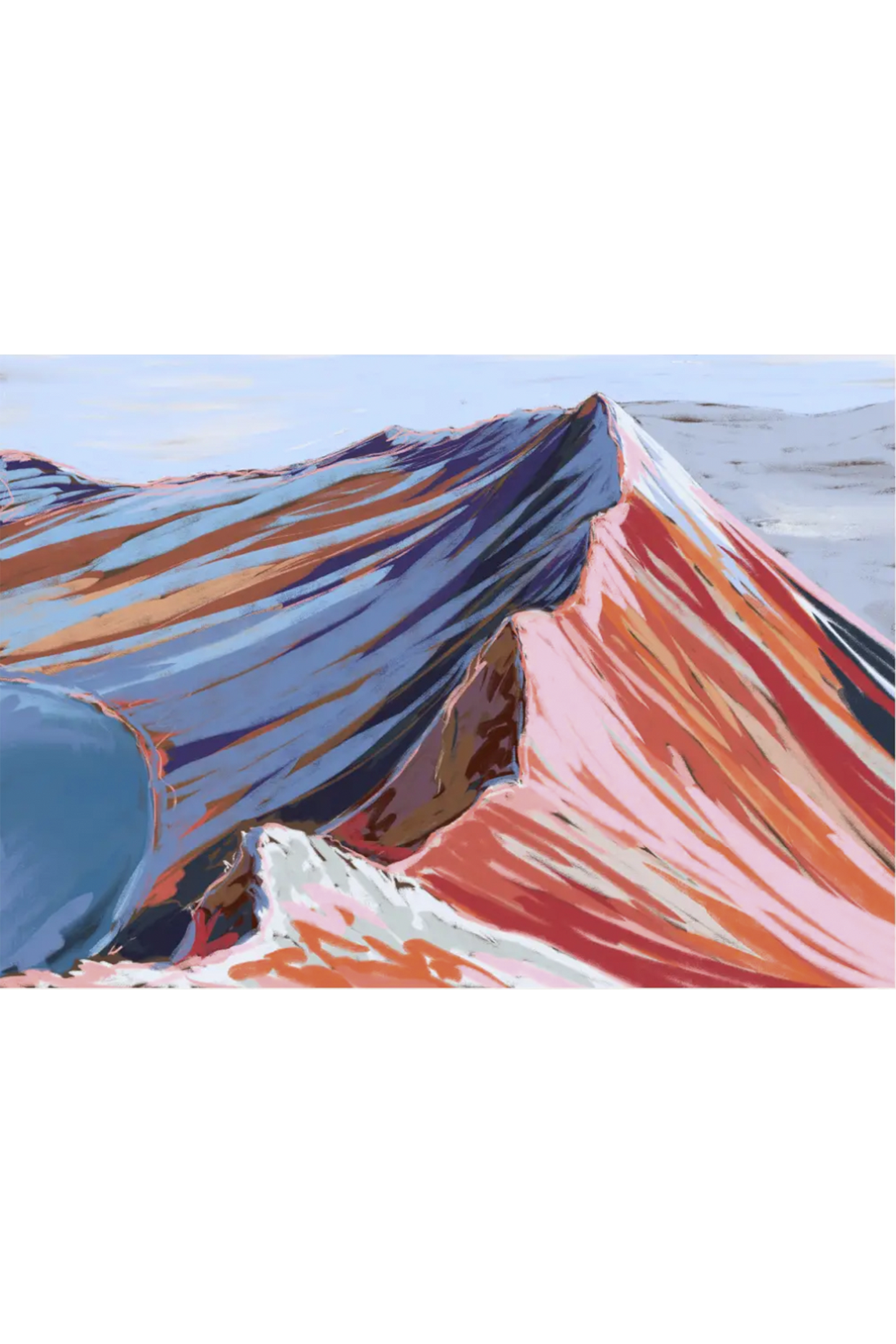 Striding Edge Print by Mandy Maria