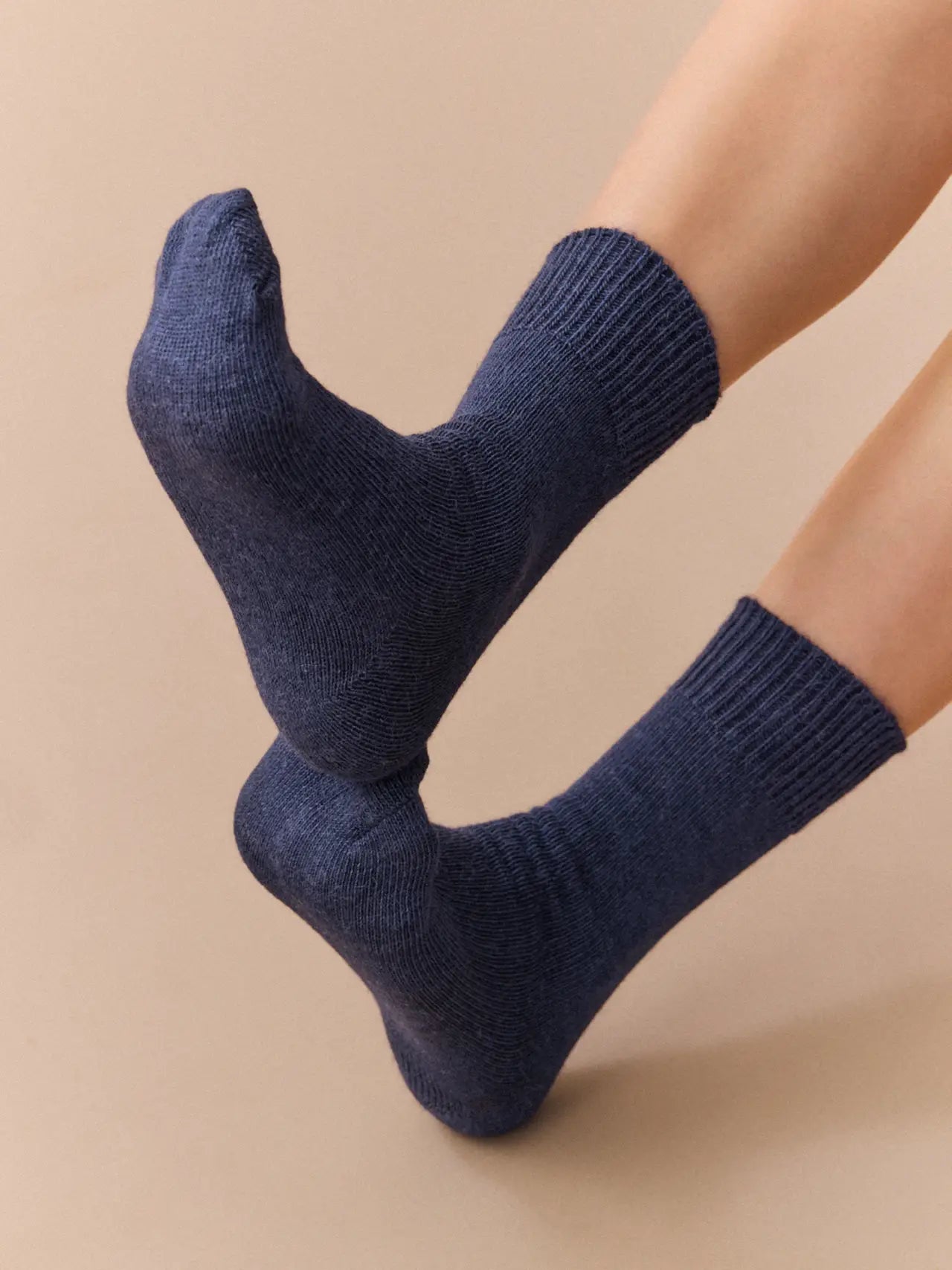 Socks - Alpaca. Inky Blue
