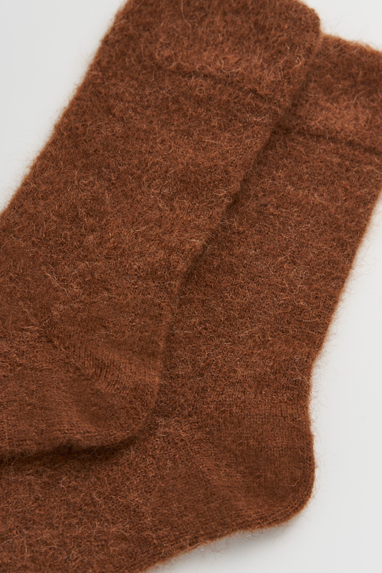 SOCKS - ULTRA SOFT ALPACA. CHESTNUT BROWN