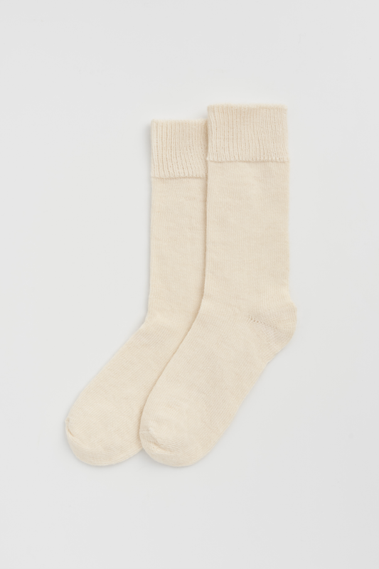 SOCKS - ALPACA. CLOTTED CREAM